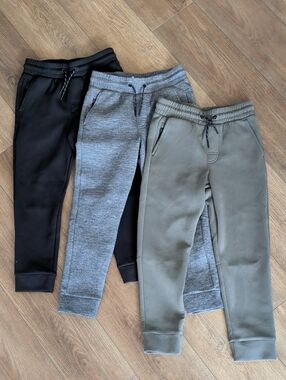 Kids Cozy Jogger Pants in Black, Gray & Olive - Comfortable Everyday Wear